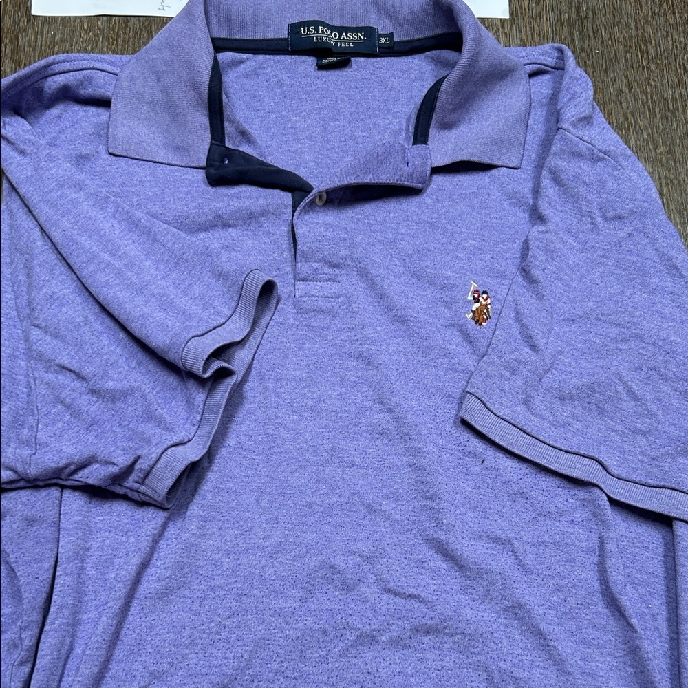 U.S. Polo Assn. Lavender Purple Polo Shirt with Embroidered Logo